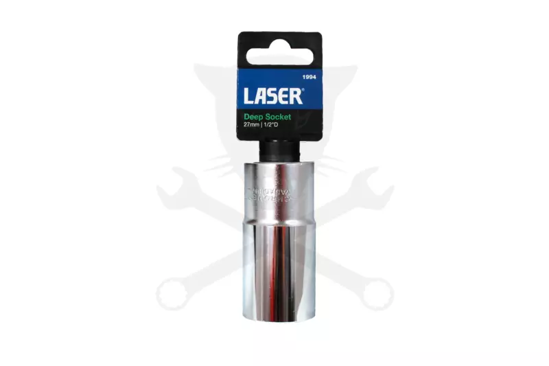 Dugókulcs - crowafej 1/2" 6 lap hosszú 27 mm - LaserTools