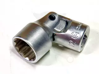 Dugókulcs - crowafej 1/4" 12 szög csuklós 6 mm Genius