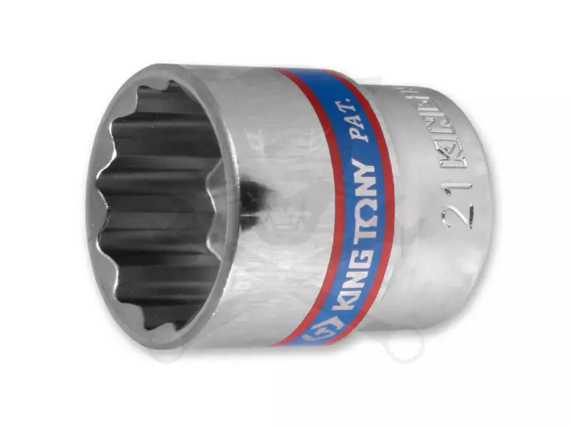 Dugókulcs - crowafej 3/8" 12 lap normál 21 mm