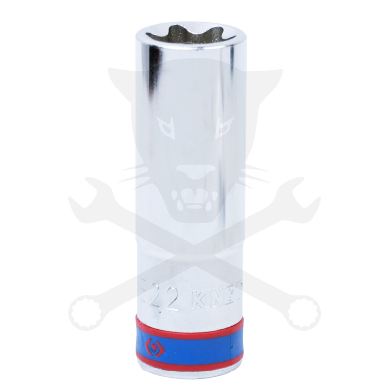 Dugókulcs - crowafej 1/2" belső torx hosszított E22 KingTony