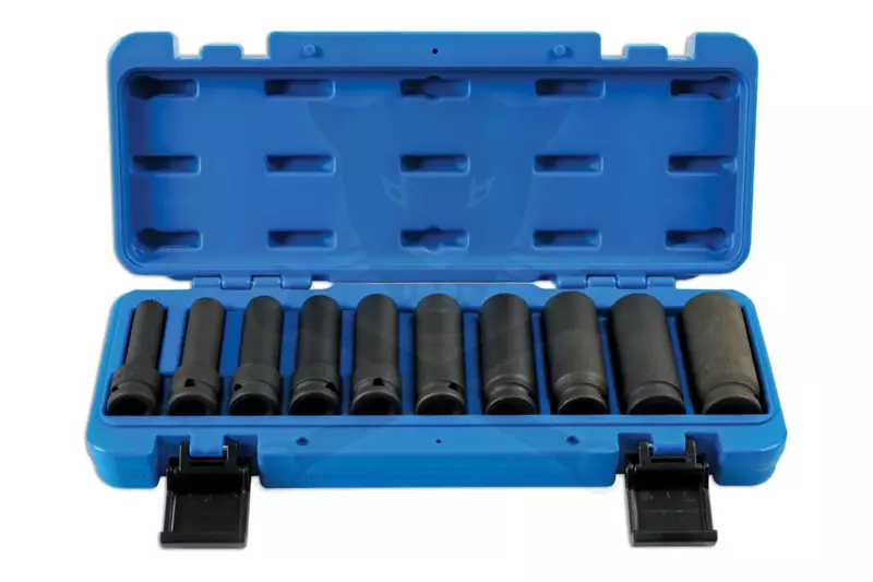 Légkulcsfej készlet 1/2" 10-24 mm metrikus hosszú 12 l. 10 db-os - TS20