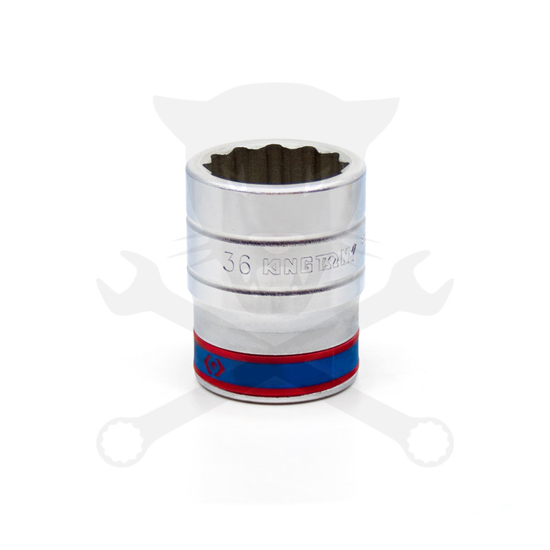 Dugókulcs - crowafej 1" 12 szög normál  36 mm KingTony