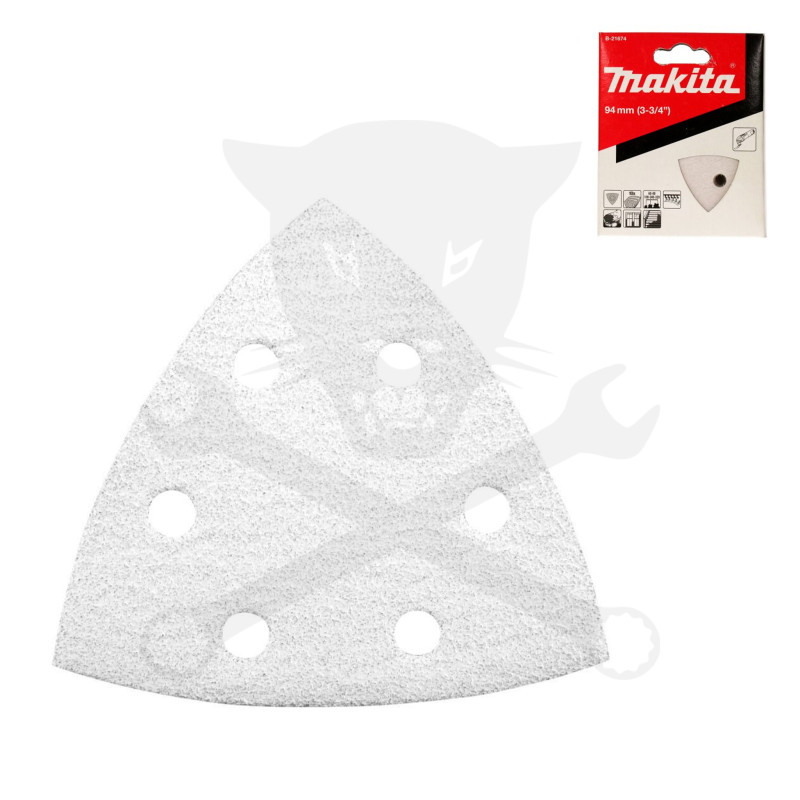 Multigéphez csiszolópapír 93x93 mm K 60-320 6 lyukú Festékre 10 db -MakiB-21674)