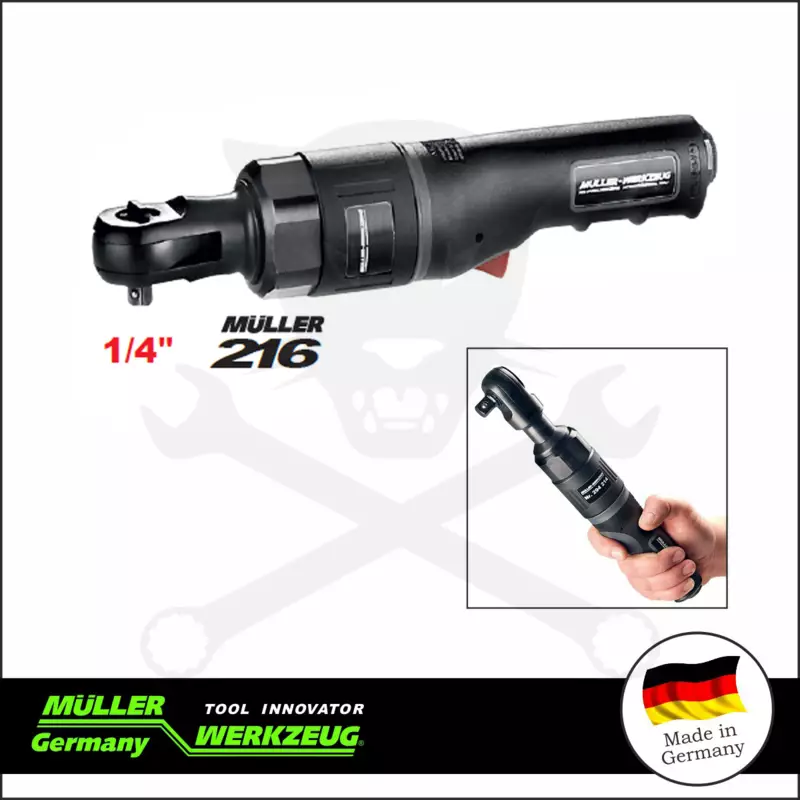 Levegős csavarozó, oldalracsnis 1/4"  60 Nm 3 seb. - MÜLLER