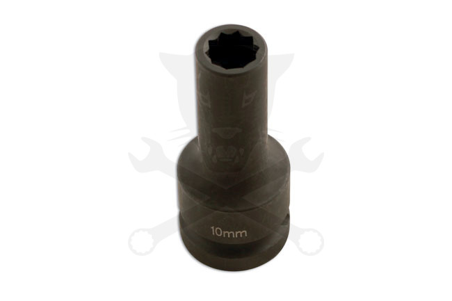 Többrészes split rim felnihez dugókulcs - 10 lapú csavarfejre 10 mm