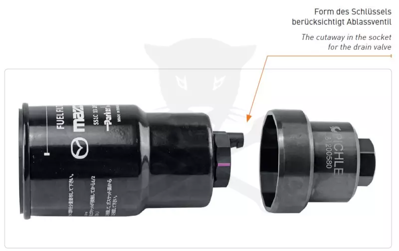 Üzemanyagszűrő kulcs 57,5 mm x 12 lap - Mazda 3 / CX3 - 1.5 Diesel