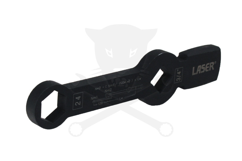 Féknyeregkulcs -TEHER- 24 mm üthető 6 lapú 3/4" Mecedes Actros