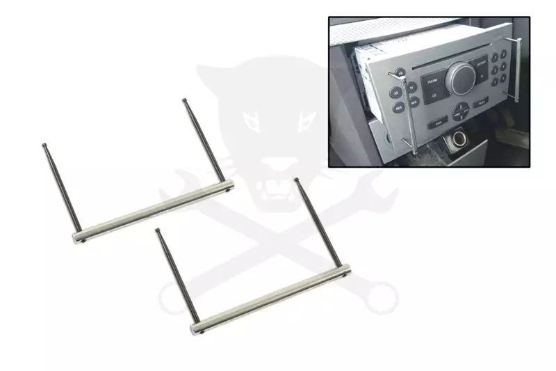 Rádiókiszerelő készlet Opel/Vauxhall 2 Din-es rádiókhoz 2 részes