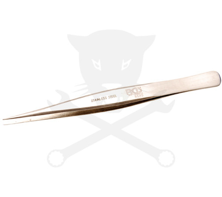 Csipesz 130 mm egyenes-hegyes roszdamentes acél