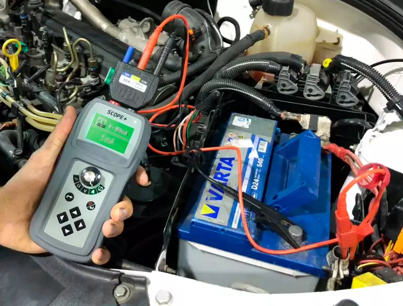 Autóipari multimeter-teszter 0-50 V DC - Scope+ Tester - Hubitools