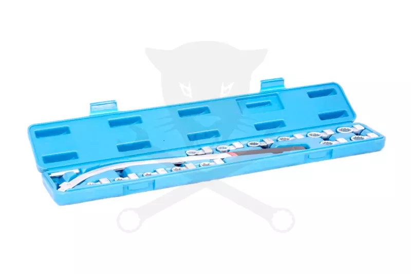 Ékszíjszerelő készlet hajlított hosszú 15 db-os 12 lapú Csillag+E-torx
