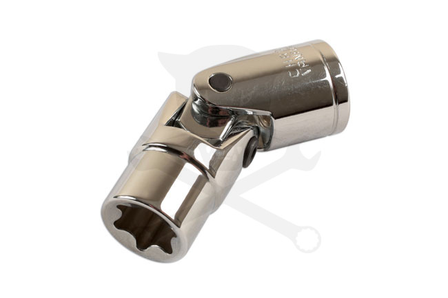 Dugókulcs - crowafej 1/2" belső torx E18 csuklós