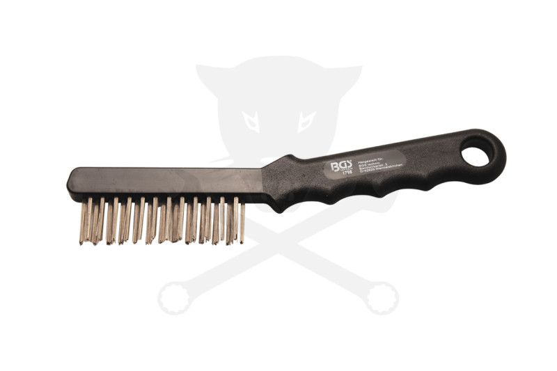 Drótkefe Féknyereg tisztító kefe - acél - 220 mm - BGS