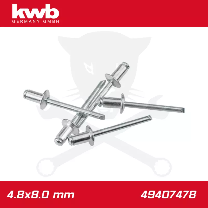 Popszegecs, alu-horganyzott DIN 7337 4.8x8.0 mm 50 db-os - KWB