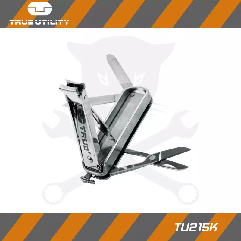 Multifunkciós körömápoló, NAILCLIP KIT 5in1 - Ezüst- True