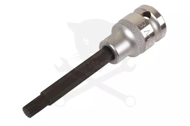 Rátűzőkulcs - crowa+bit 1/2" XZN - Spline M08 x 100 mm