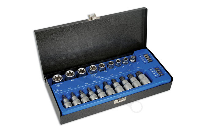 Torx készlet külső/belső E-torx 27 db-os - Laser