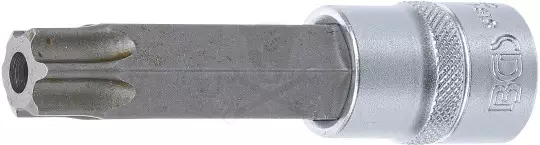 Rátűzőkulcs - crowa+bit 1/2" torx, furatos TPX80 x 100 mm BGS
