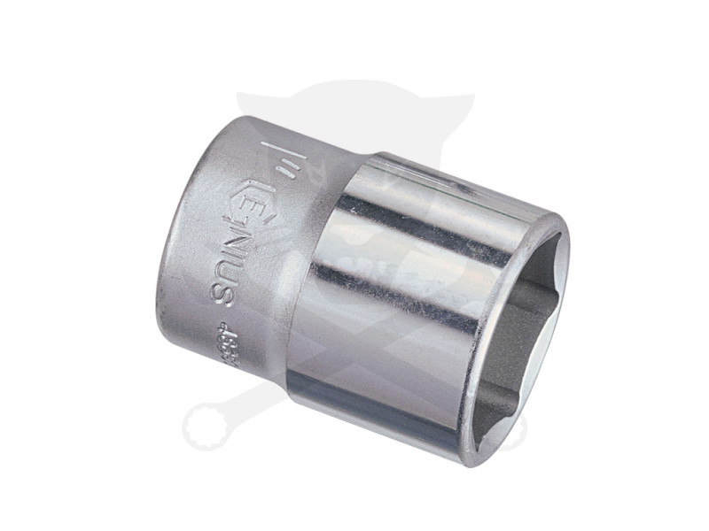 Dugókulcs - crowafej 3/8" 6 lap normál 22 mm Genius