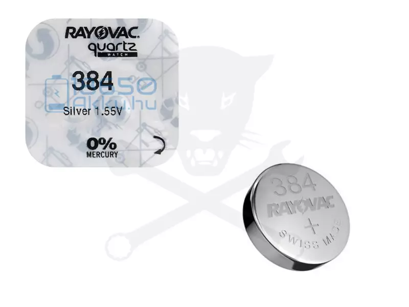 Elem 1.55V - SR736SW 392/384/SR41 gombelem - Zn/Ag2O Rayovac