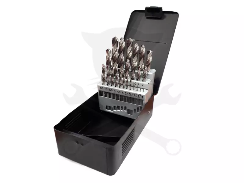 Csigafúró készlet HSS-G 25 db-os 1.0-13.0 mm - köszörült