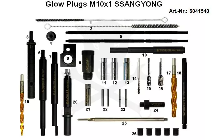 Pichler izzítógy./beletört/ kiszerelő készlet M10x1,0 - Ssang Yong
