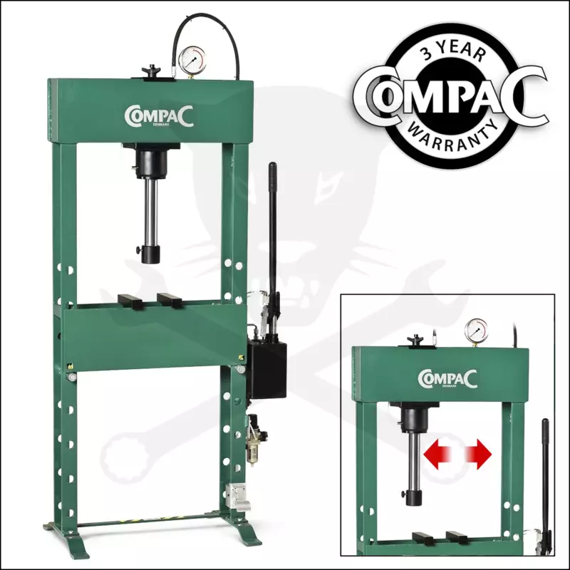Prés 25 t hidro-pneumatilus kézi-karos - gyors dugattyú - Compac HP 25 G6