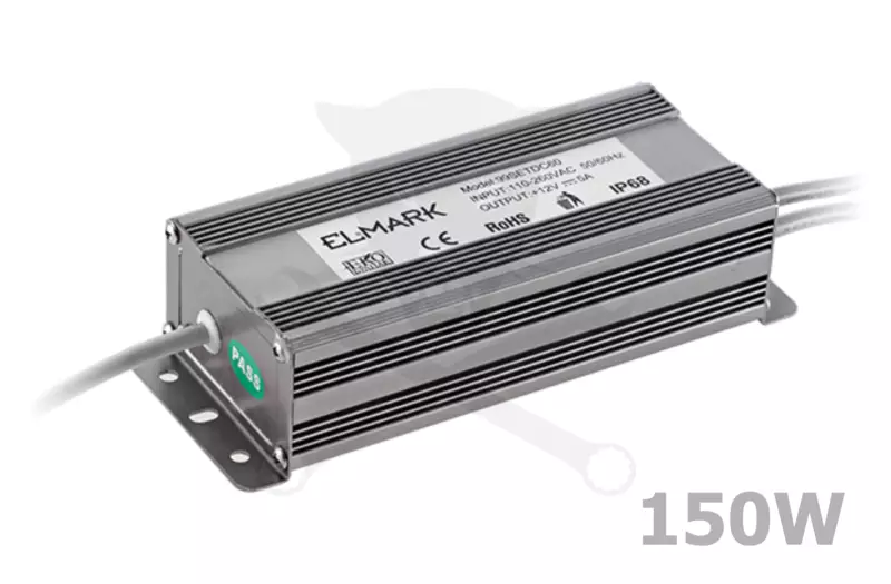 Tápegység LED szalaghoz, kültéri 12V - 150W - ELMARK