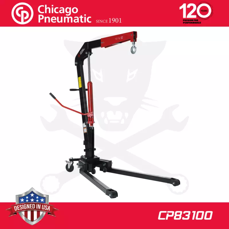 Motorkiemelő zsiráf 1 t összecsukható - 6 kerekű, alacsony - Chicago (CP83100)