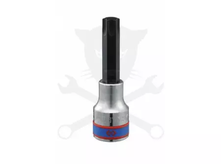 Rátűzőkulcs - crowa+bit 1/2" torx T30 hosszított KingTony