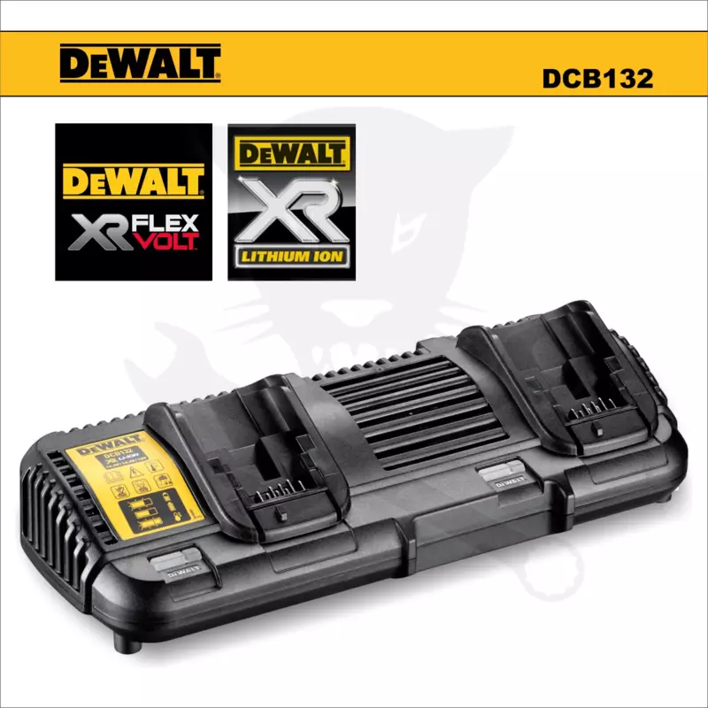 Akkumulátor töltő, duál port - 10.8V - 18V XR és 54V FLEXVOLT - DeWalt