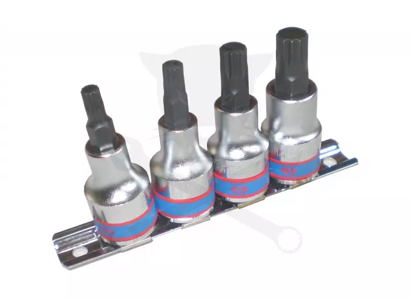 Rátűzőkulcs - crowa+bit készlet 1/2" XZN - spline M06-08-10-12 King T.
