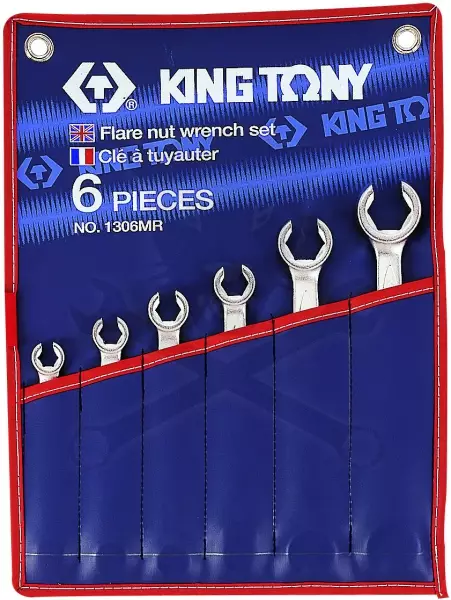 Fékcsőkulcs készlet 6 db-os King Tony