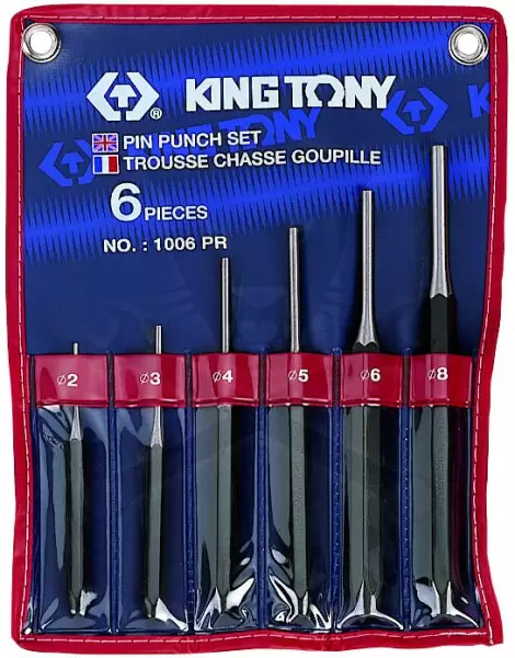 Csapkiütő készlet  6 db-os 2-8 mm - King Tony