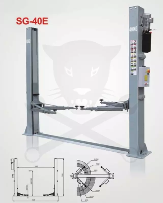 Emelő gépkocsi csápos 4 tonnás + tartozék csápmagasító adapter készlet