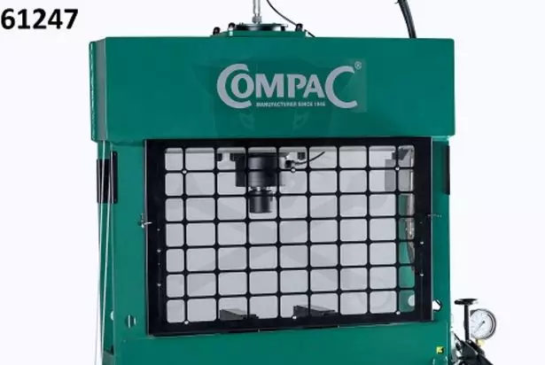 Préshez védőpajzs, védőrács fém - COMPAC - 100 tonnáshoz
