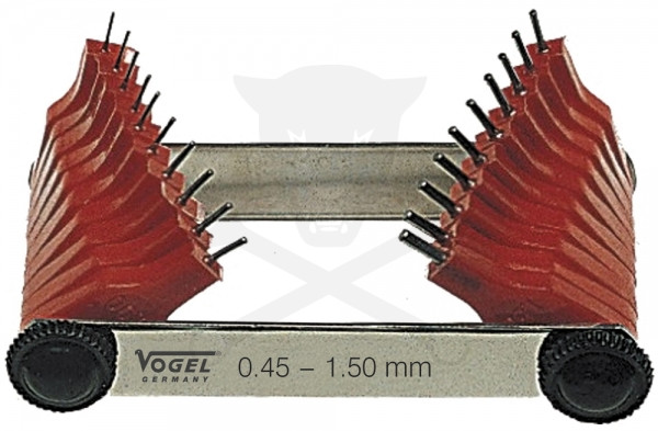 Fúvóka sablon, fúvóka ellenőrző, tisztító 20 részes 0,45-1,50 mm