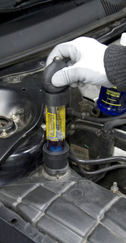 Szivárgásvizsgáló készlet motor-hengerfej  tömítettség CO2 vizsgálat