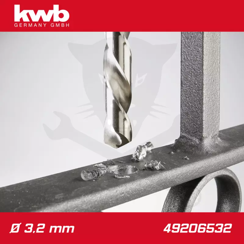 Csigafúró  3,2 mm HSS-G DIN 338 Silver Star, profi - KWB