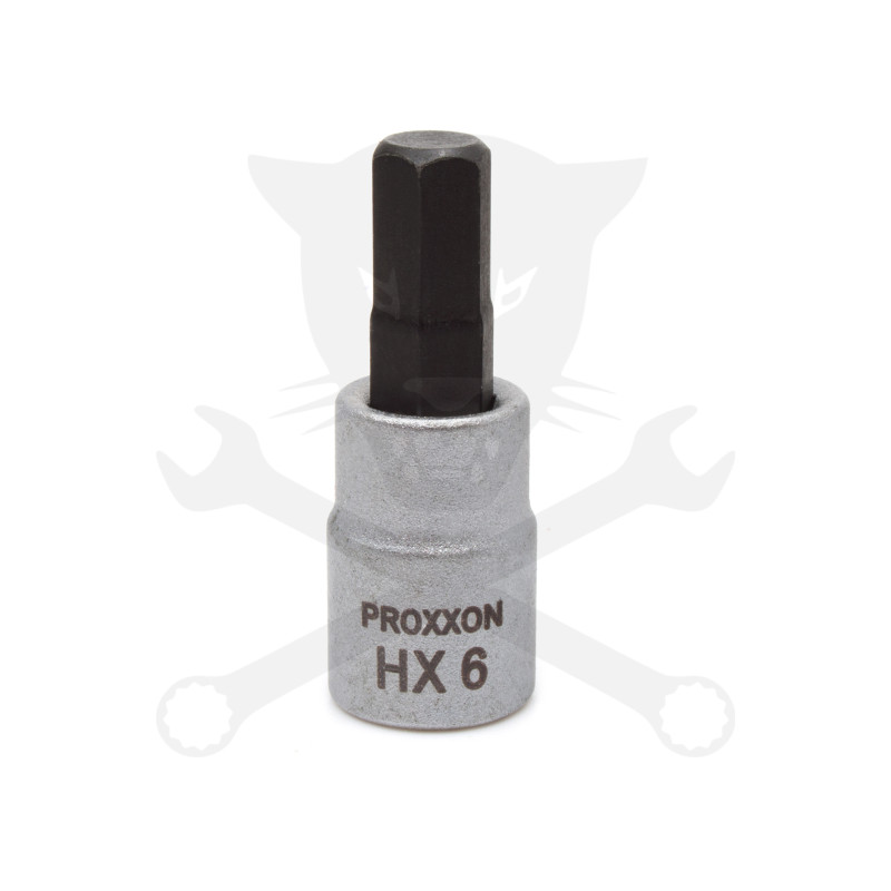Rátűzőkulcs - crowa+bit 1/4" Imbusz HX6 Proxxon