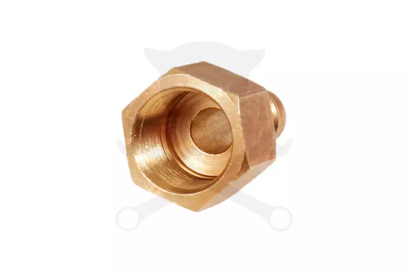 Levegős csatlakozó - gyorscsatlakozó apa - RÉZ - 3/8" BM - OLASZ