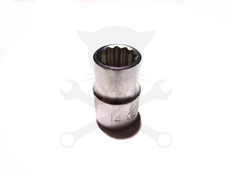 Dugókulcs - crowafej 1/2" 12 szög normál 14 mm Genius