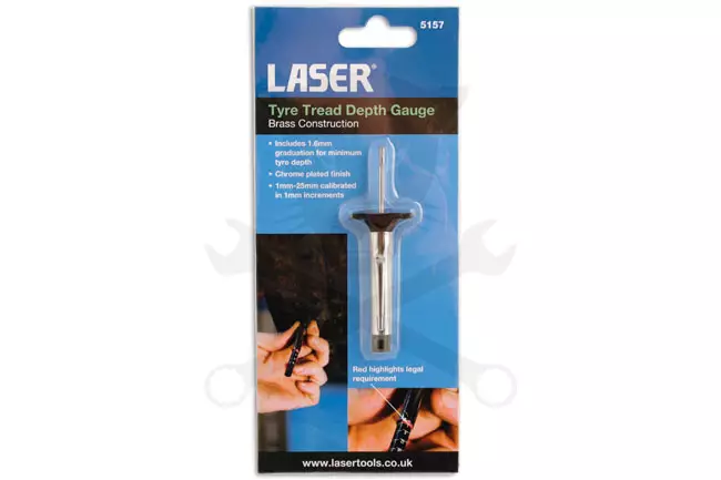 Gumiabroncs mélységmérő 1-22 mm mélységig - Laser