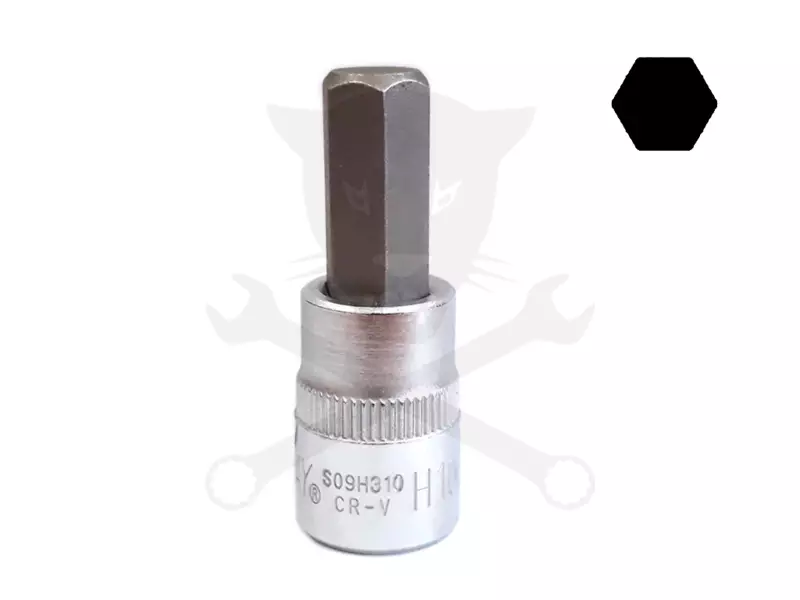 Rátűzőkulcs - crowa+bit 3/8" imbusz 10 mm
