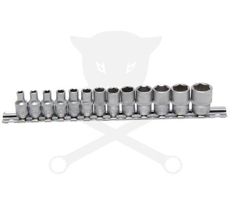 Dugókulcs - crowafej készlet 1/4" 6 l.n. metrikus 04-14 mm NEM RENDELHETŐ