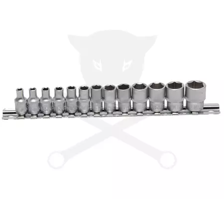 Dugókulcs - crowafej készlet 1/4" 6 l.n. metrikus 04-14 mm  NEM RENDELHETŐ