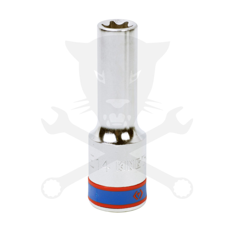 Dugókulcs - crowafej 1/2" belső torx hosszított E14 KingTony