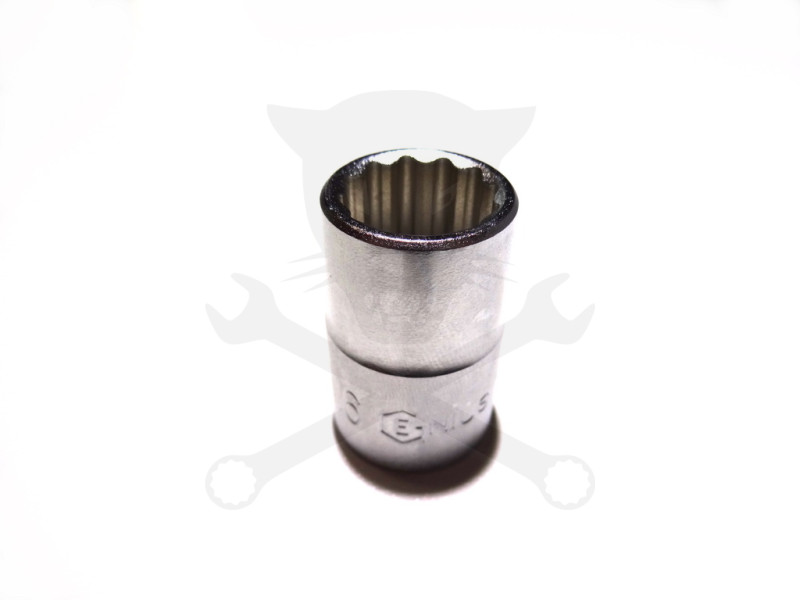 Dugókulcs - crowafej 1/2" 12 szög normál 16 mm Genius