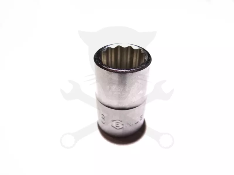 Dugókulcs - crowafej 1/2" 12 szög normál 16 mm Genius
