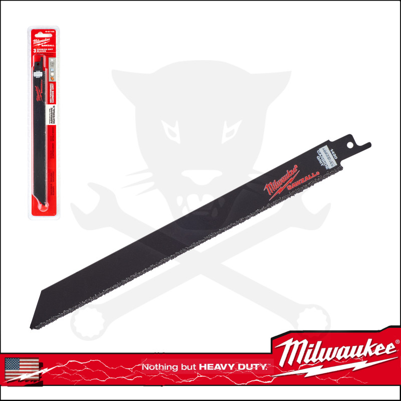 Fűrészlap kardfűrészhez, speciális. 230 mm TC GRIT 3 db-os készlet